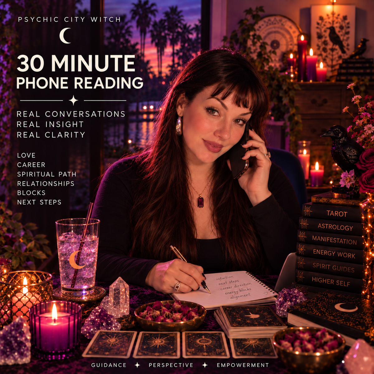 Private: Half Hour Personal Phone Reading + Ebook